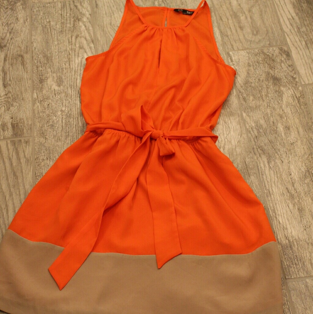 Express Red. Halter Dress